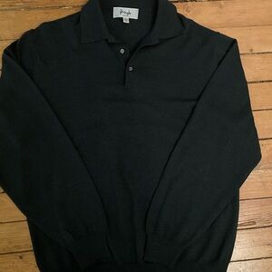 Pringle Scotland green  Long Sleeve Polo Sweater